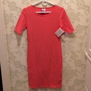 NWT LuLaRoe Pink Julia Dress Size S